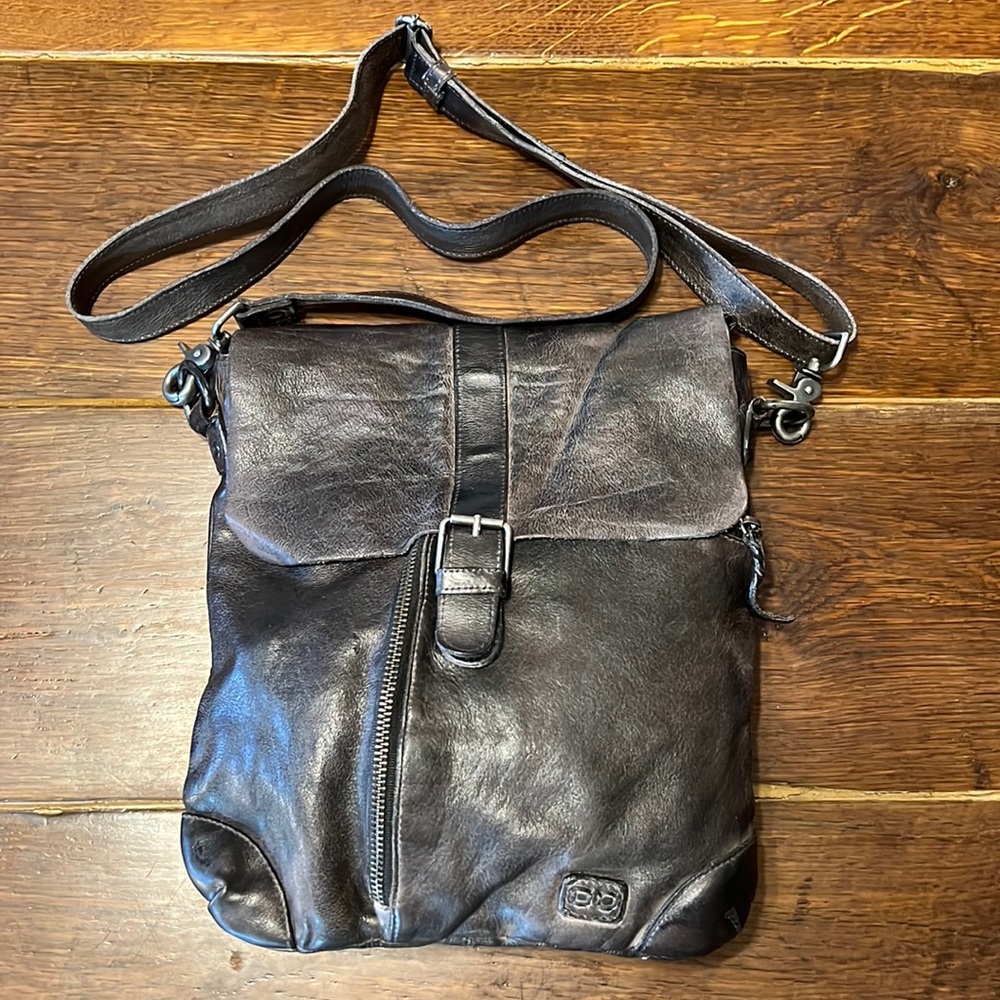 Bed Stu Brown Leather Crossbody Bag